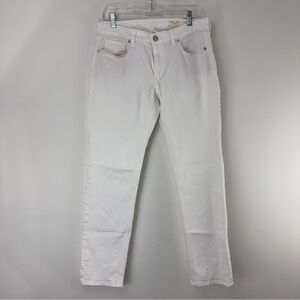 rag & bone Women's Dre Low-Rise Slim Boyfriend Jeans‎ White Size 27 Optic White